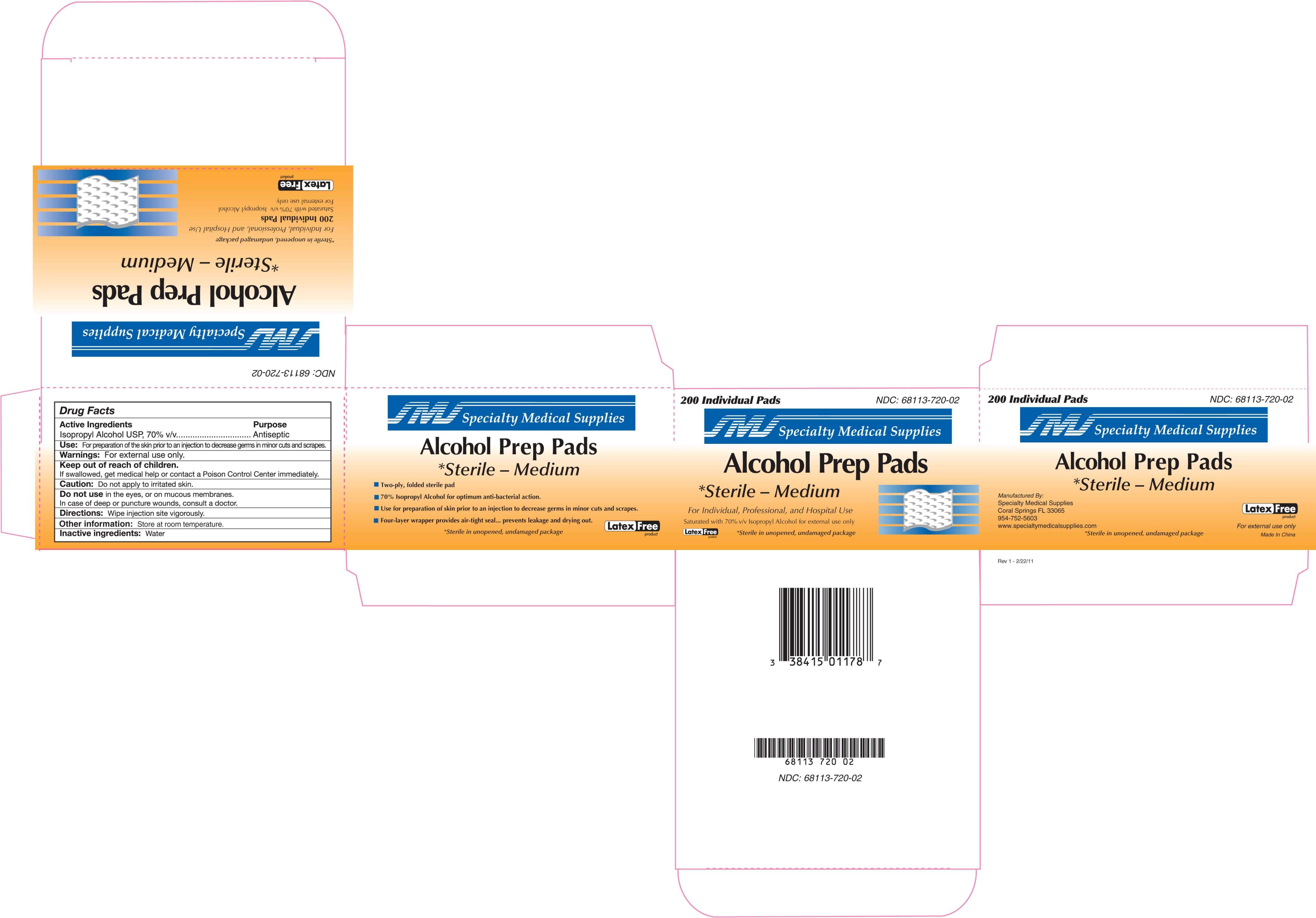 Sterile Alcohol Prep Pad